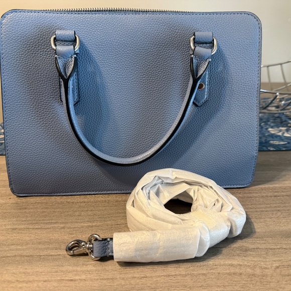 Kate Spade - Blue Top Purse handle with optional strap - Picture 2 of 4